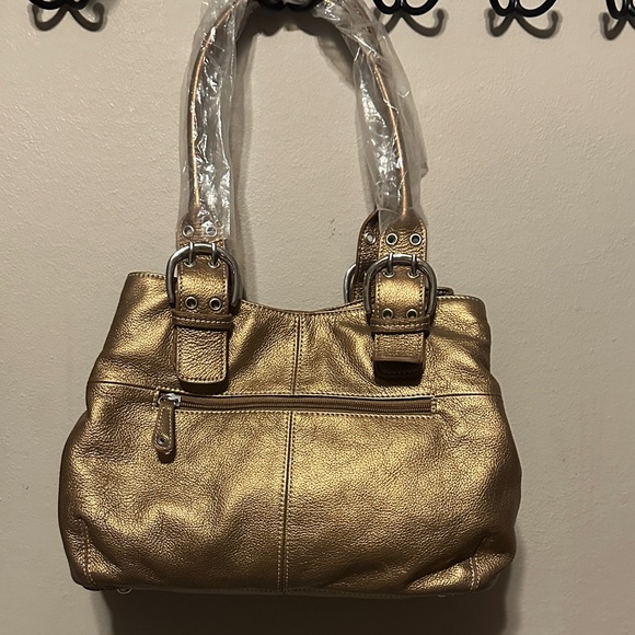 Tignanello Metallic Metallic Broze Shoulder Bag & Wallet Set - Picture 4 of 10